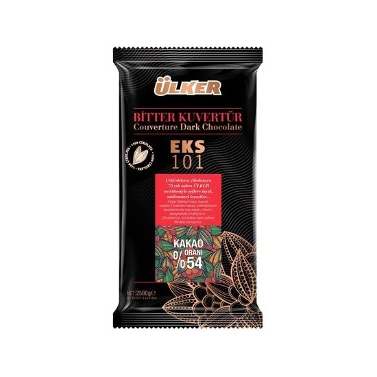 Ülker Bitter Kuvertür Çikolata Ekstra %54 101 2,5 kg
